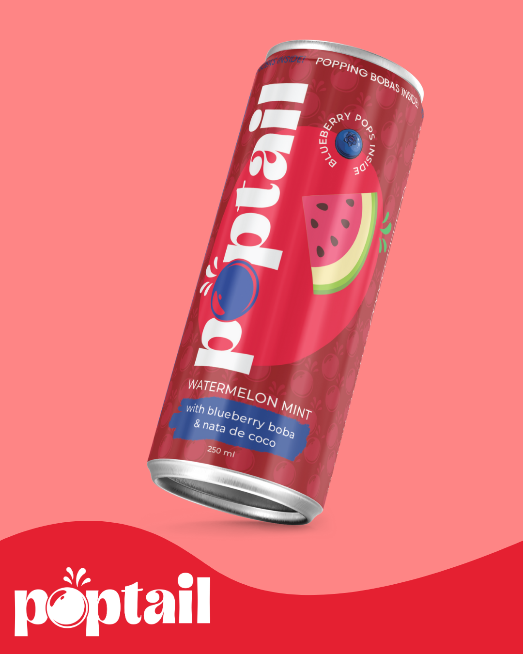 Poptail Watermelon Mint (Pack of 4)